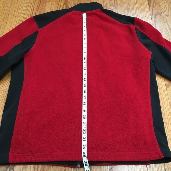 Express Men’s Black and Red Full Zip Fleece Sweatshirt - Picture 12 of 16